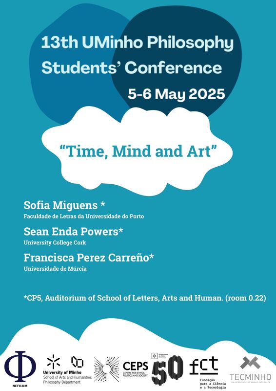 Cartaz das 13.ª Jornadas dos Estudantes de Filosofia